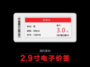 2.9寸简约电子标签